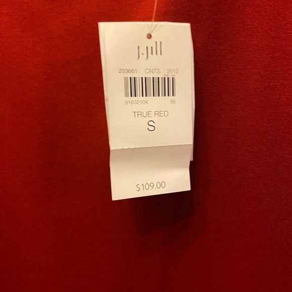 NWT J JILL BRICK RED DRESS SIZE S WITH GREAT STRETCH CAN FIT M - Picture 4 of 7